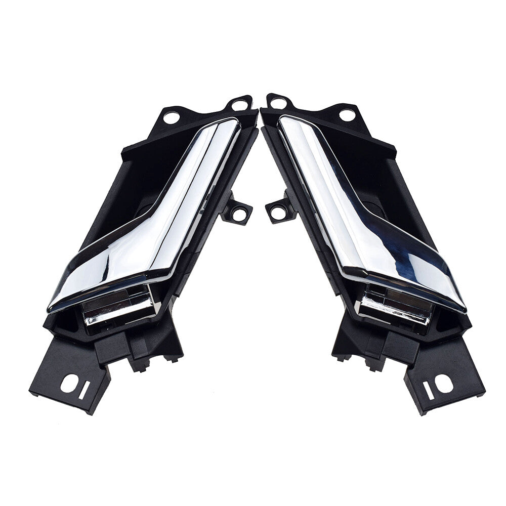 Pair of Front / Rear Inner Pull Door Handles Fits for Saturn Vue 2008-2010 Black New Q