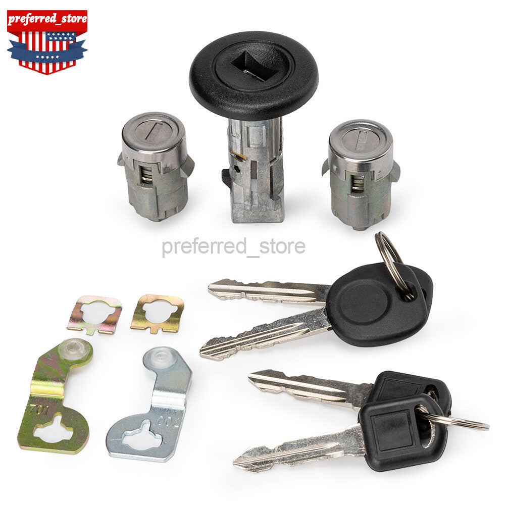 Spark key switch cylinder kit with 2 keys and door lock for models 01-07. v