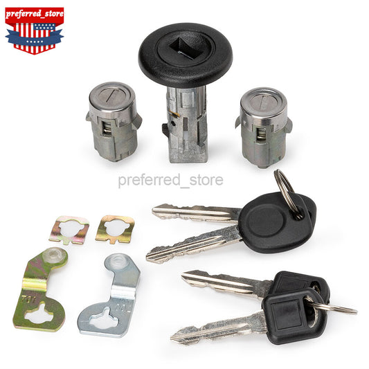 Spark key switch cylinder kit with 2 keys and door lock for models 01-07. v