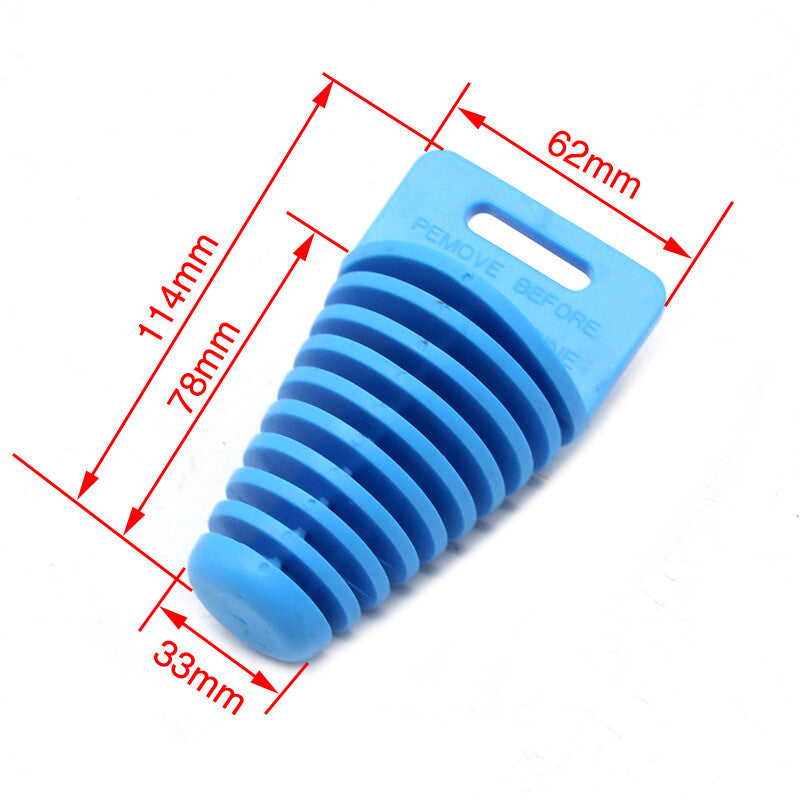 Motorcycle rubber plug exhaust pipe muffler muffler wash plug suitable for off-road bicycles Q