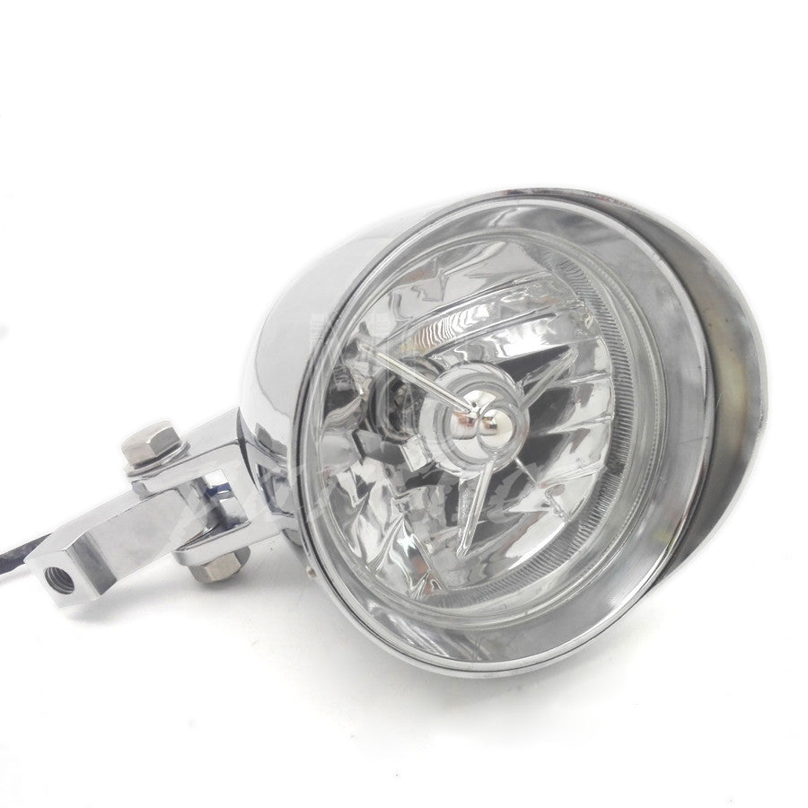 Chrome 4.7 Bullet Headlight for Harley Sportster XL Dyna Softail Chopper Bobber Q