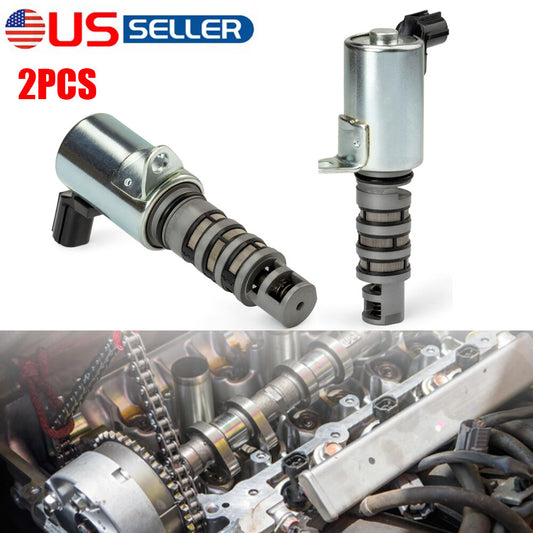 2 x VVT oil variable valve timing solenoid valves suitable for Honda Accord 15830-RBB-003- v