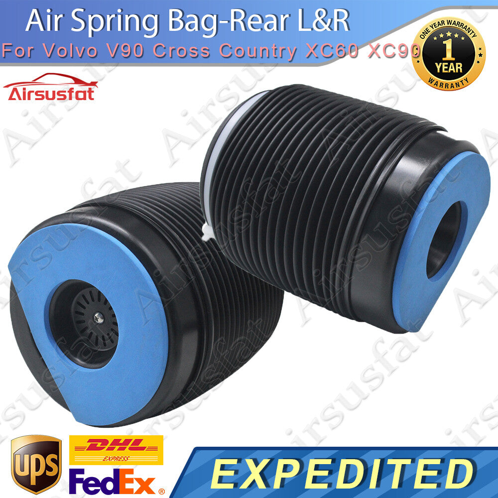 Pair for Volvo V90 Cross Country XC60 XC90 Rear LR Air Suspension Spring Bags