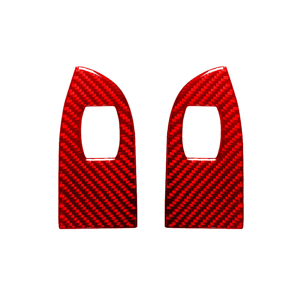Red Carbon Fiber Central Console Side Cover Trim for Mazda MX-5 Miata 2009-2015 v