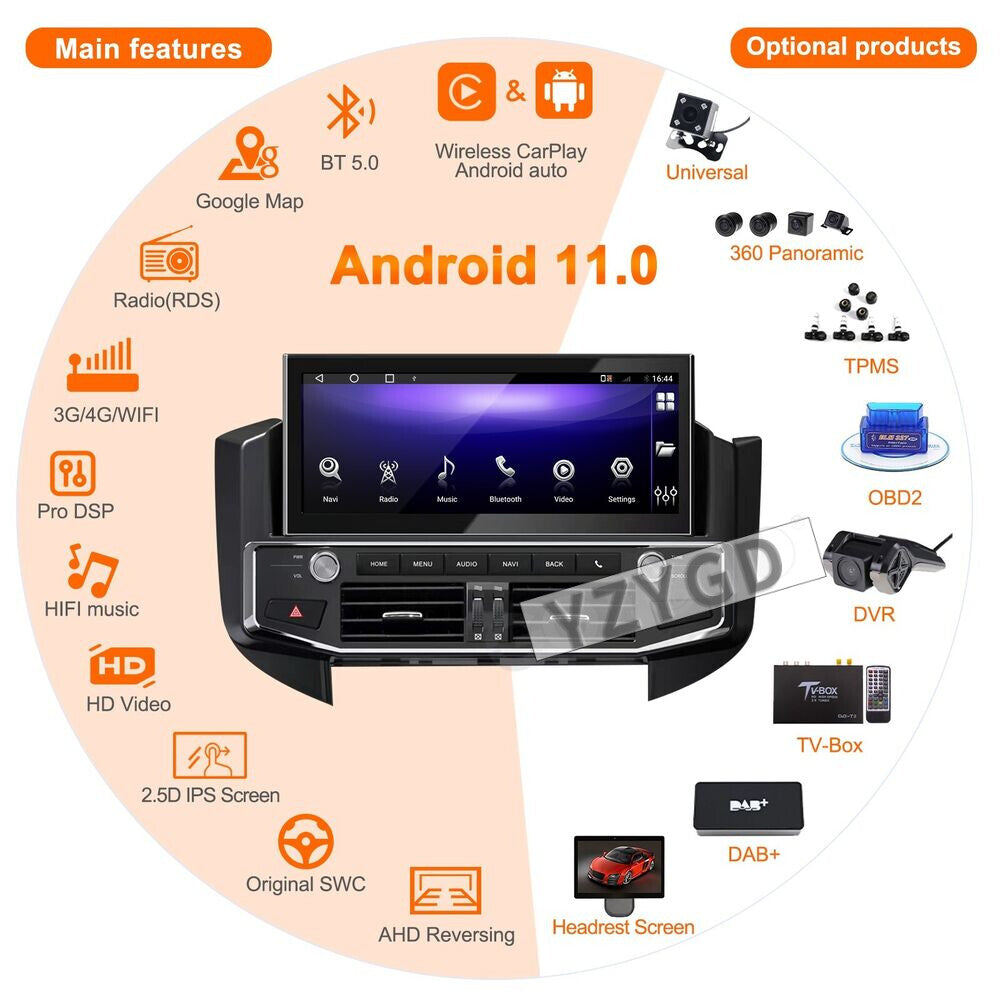 12.3for Mitsubishi for Pajero 2006-2018 Android Car Radio Carplay Receiver Stereo