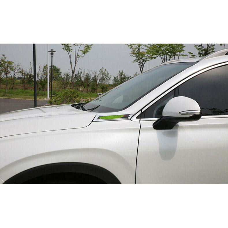 for Hyundai Santa Fe 2019-2022 Chrome Front Side Vent Fender Cover Trim decor 2x