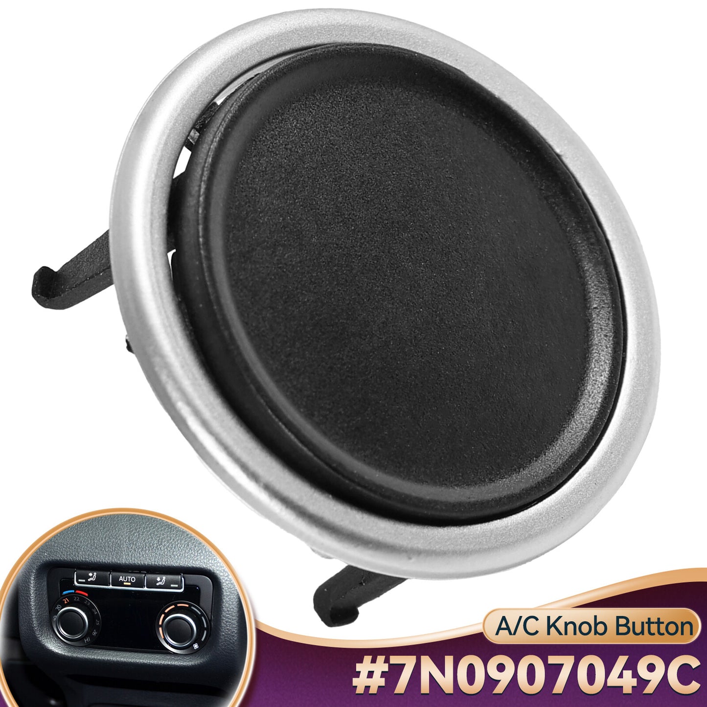 for VW Sharan for Seat Alhambra Rear Car_Air Conditioning Button Switch 7N0907049C DE