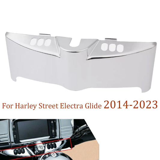 Chrome rectifier switch panel dashboard accent cover for Harley Touring Glide 2014 - 2023 - n
