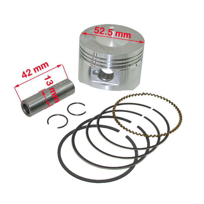110cc for Lifan 52mm Piston Kit 13mm Pin For Chinese SUNL SSR ATV Quad Pit Dirt Bike Q