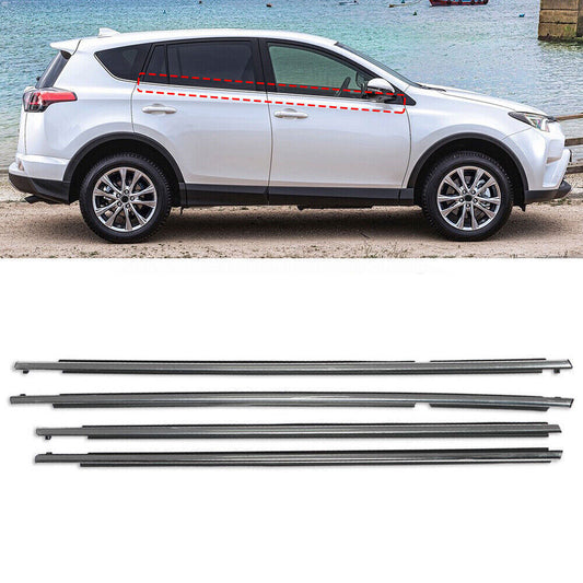 for Toyota RAV4 13-2018 OE Car Weatherstrip Window Moulding Trim Seal Belt 4X