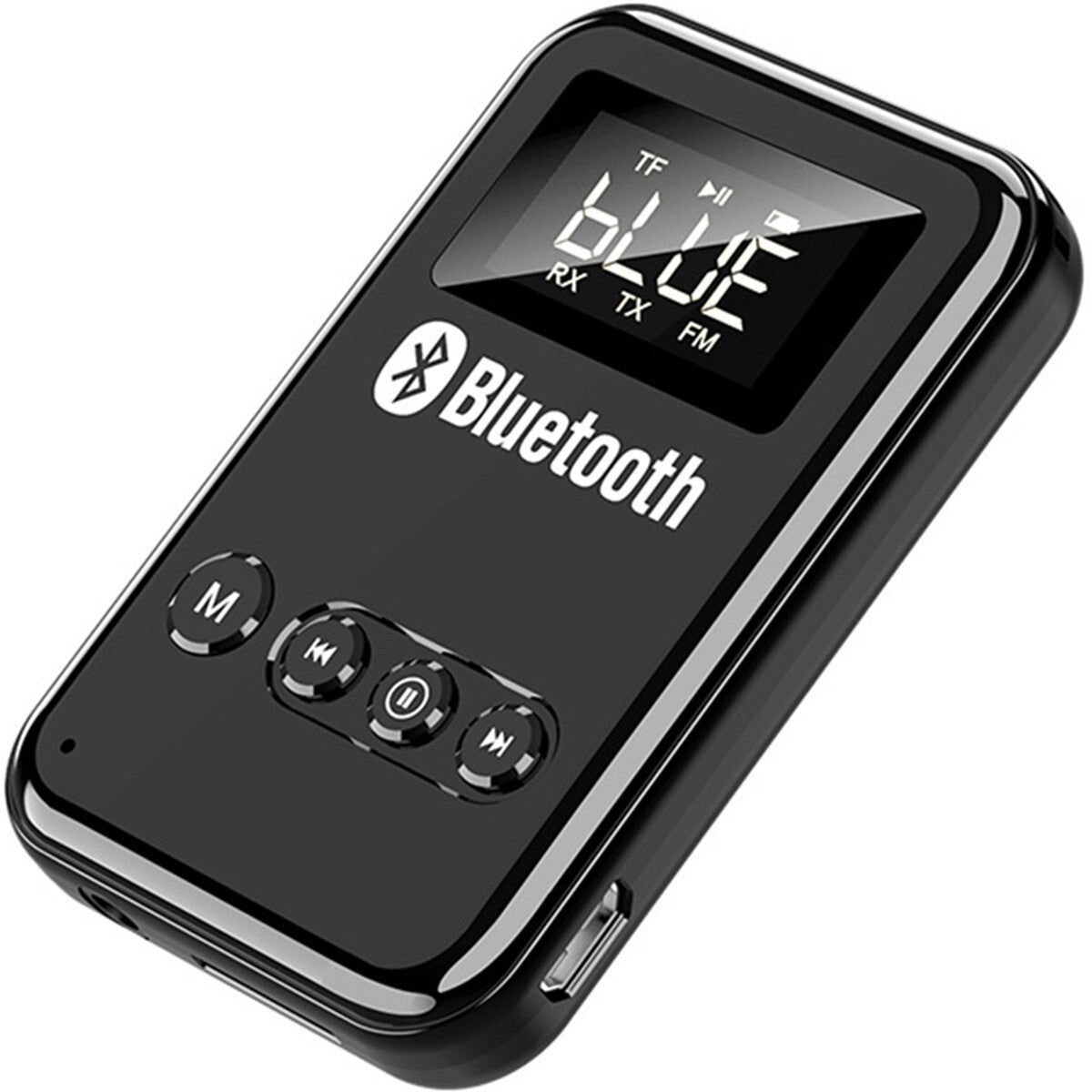 Wireless Bluetooth 5.0 Car Transmitter Receiver Stereo Audio Music Adapter Black