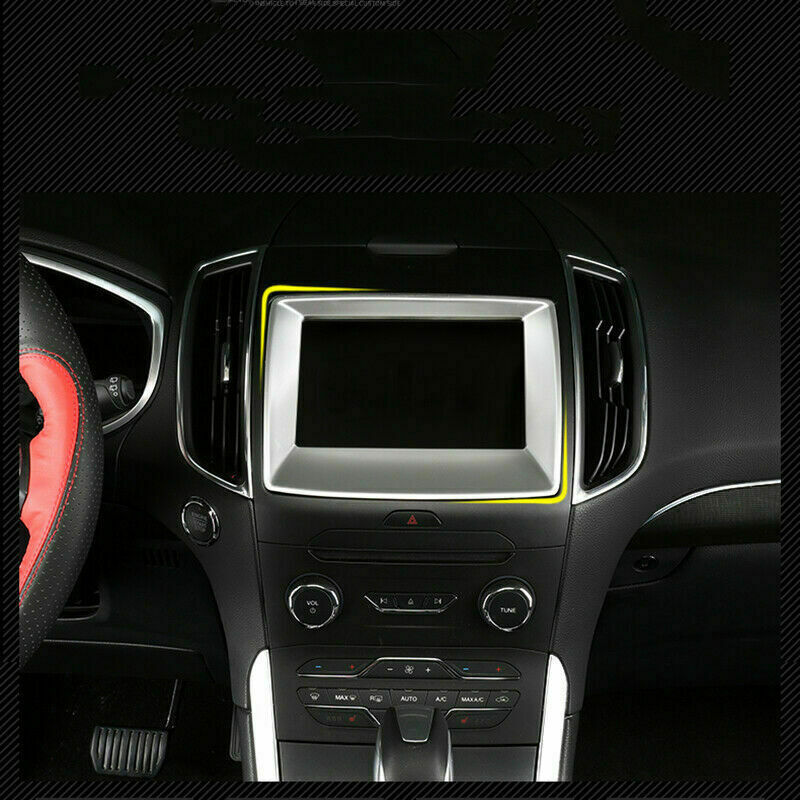 for ford  Edge 2015-2020 ABS Matte Dashboard Navigation Panel Frame Cover Trim
