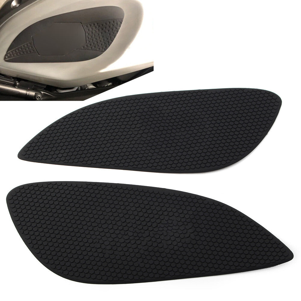 Pair Slip Sticker Traction Side Gas Fuel Tank Pad Fit for YAMAHA XSR155 Black