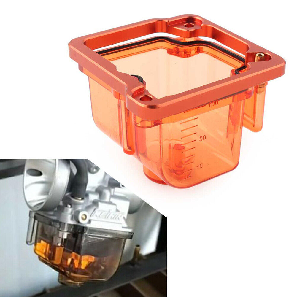 Transparent Carburetor Bottom Float Bowl Plastic Shell Fit I/II/III Carb Orange Q