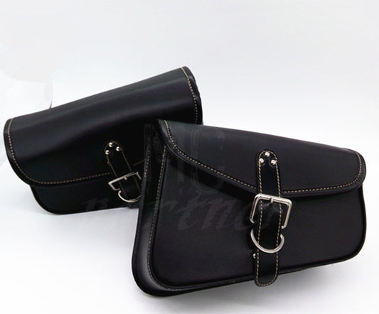 PU Leather Left Right Saddlebag Saddle Bag for Harley Sportster XL 883 XL 1200 Q