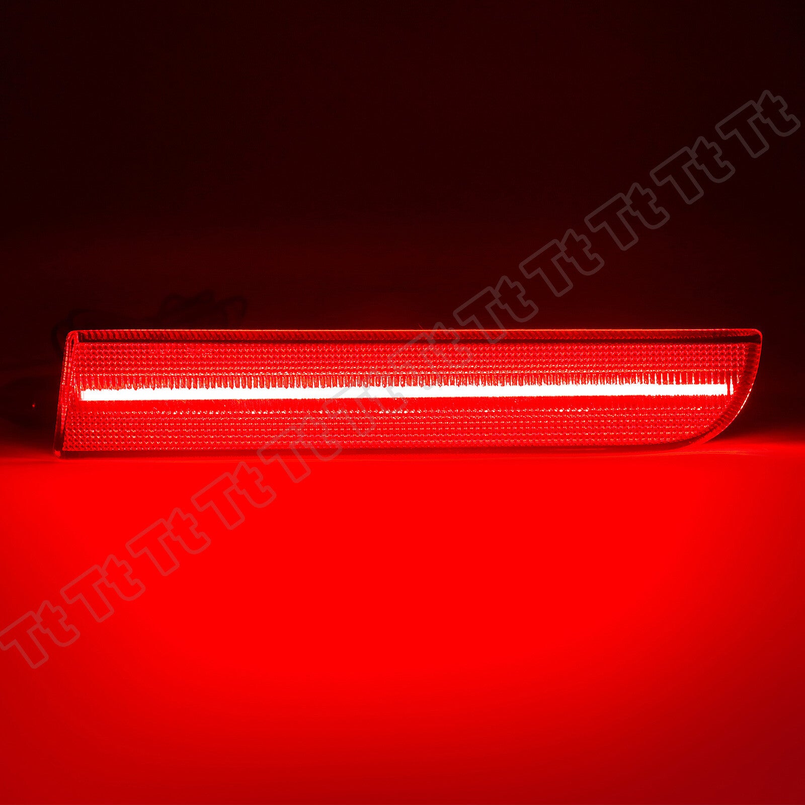 For 08-17 for Lancer Evo LED rear bumper reflector tail brake light red - v