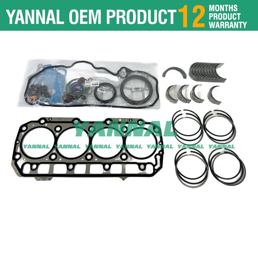4TNV94 Overhaul Heavy Ring Kit for Engine Repair Parts - Shims and Bearings