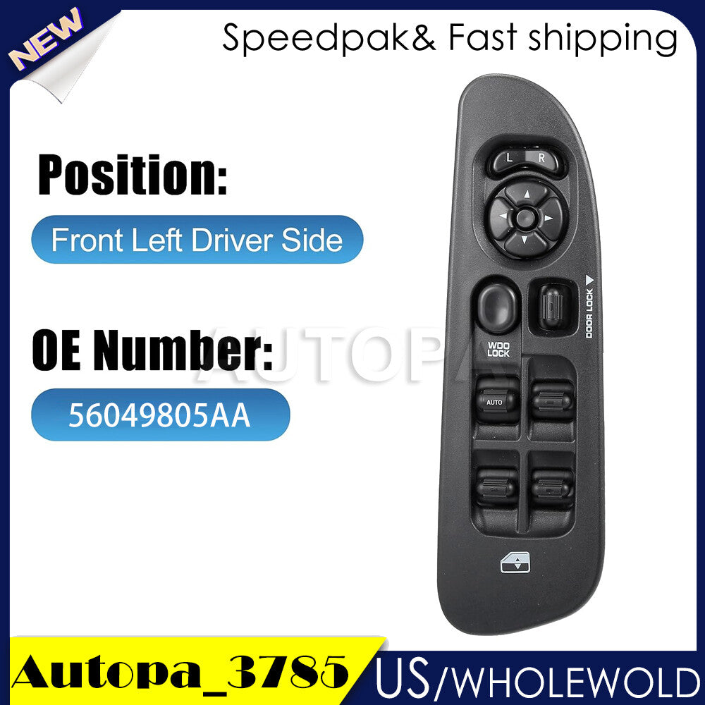 for 02-10 for Dodge for Ram 1500 2500 3500 Door Window Switch Panel Control Driver Side?