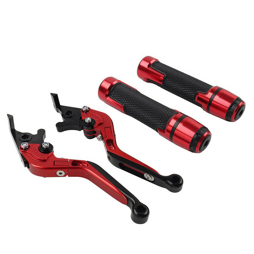 Fit for Kawasaki 650R Set Folding Extendable Brake Clutch Lever Handlebar Grip
