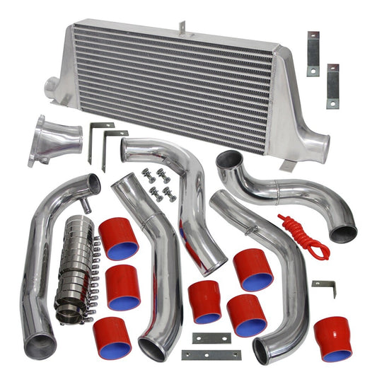 Front Mount Intercooler Kit for Mazda RX7 RX-7 FC FC3S 13B 1986-1991 1.3L Red