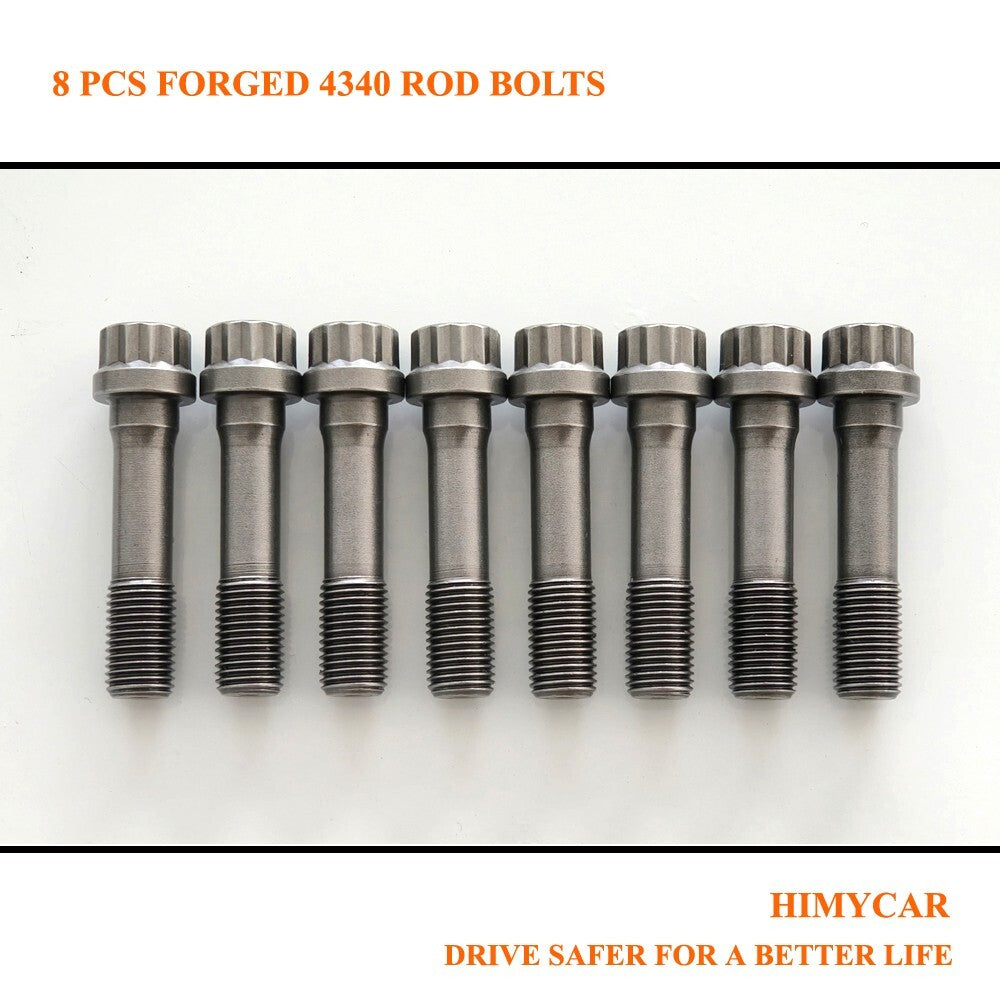 8X Performance Forged 4340 Racing Connecting Rod Bolt Caps 3/8 1.600L - n