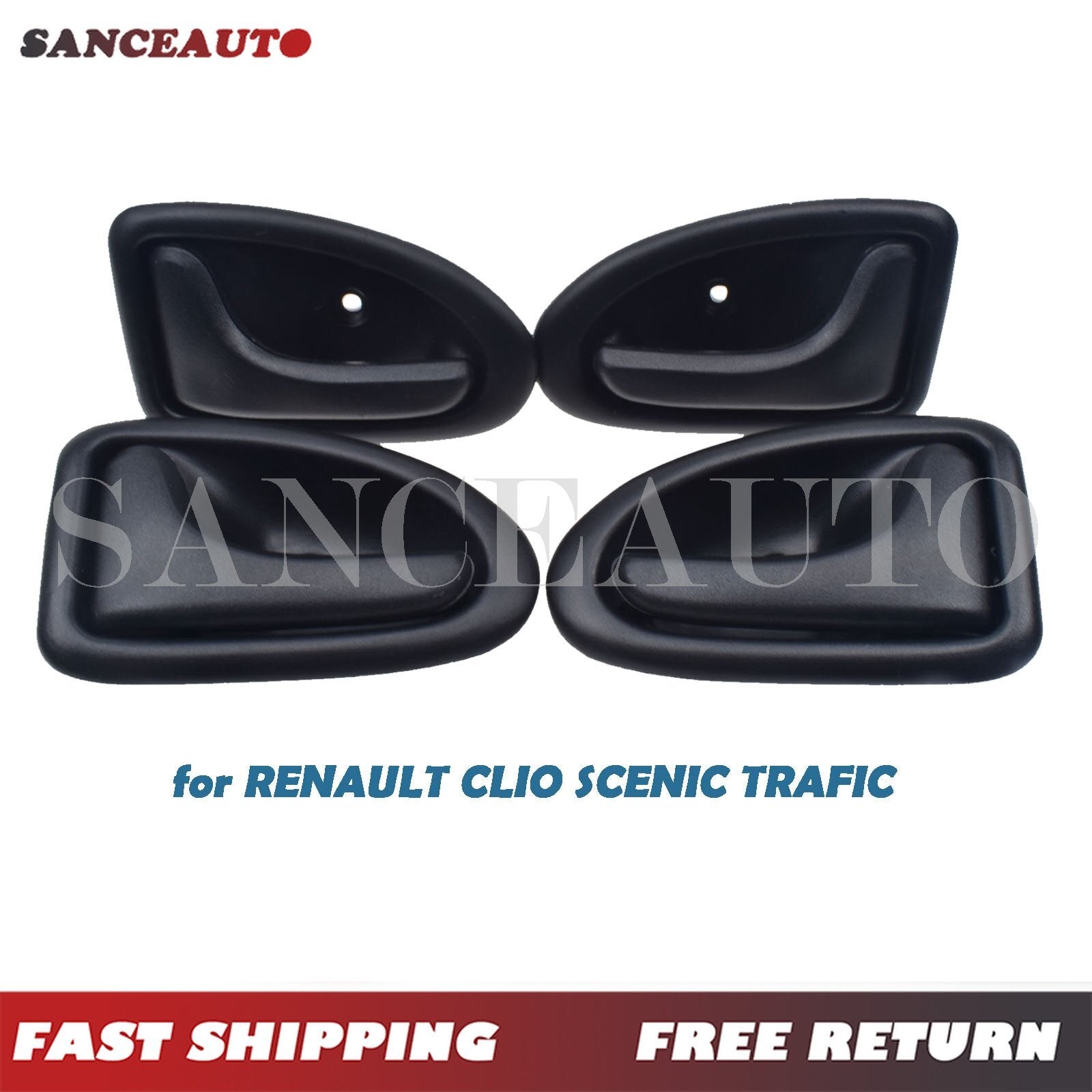 4-piece set of left and right interior door handles for CLIO SCENIC TRAFIC - Brand New n