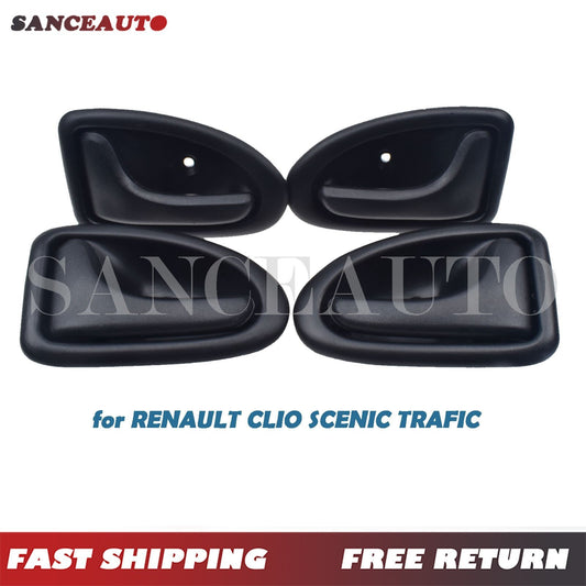 4-piece set of left and right interior door handles for CLIO SCENIC TRAFIC - Brand New n
