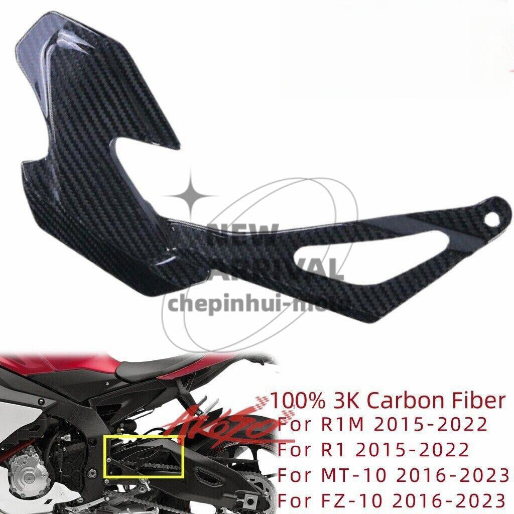 For R1 R1M 2015-2022 Carbon Fiber Front Chain Guard Cover MT10 FZ-10 2016-2023