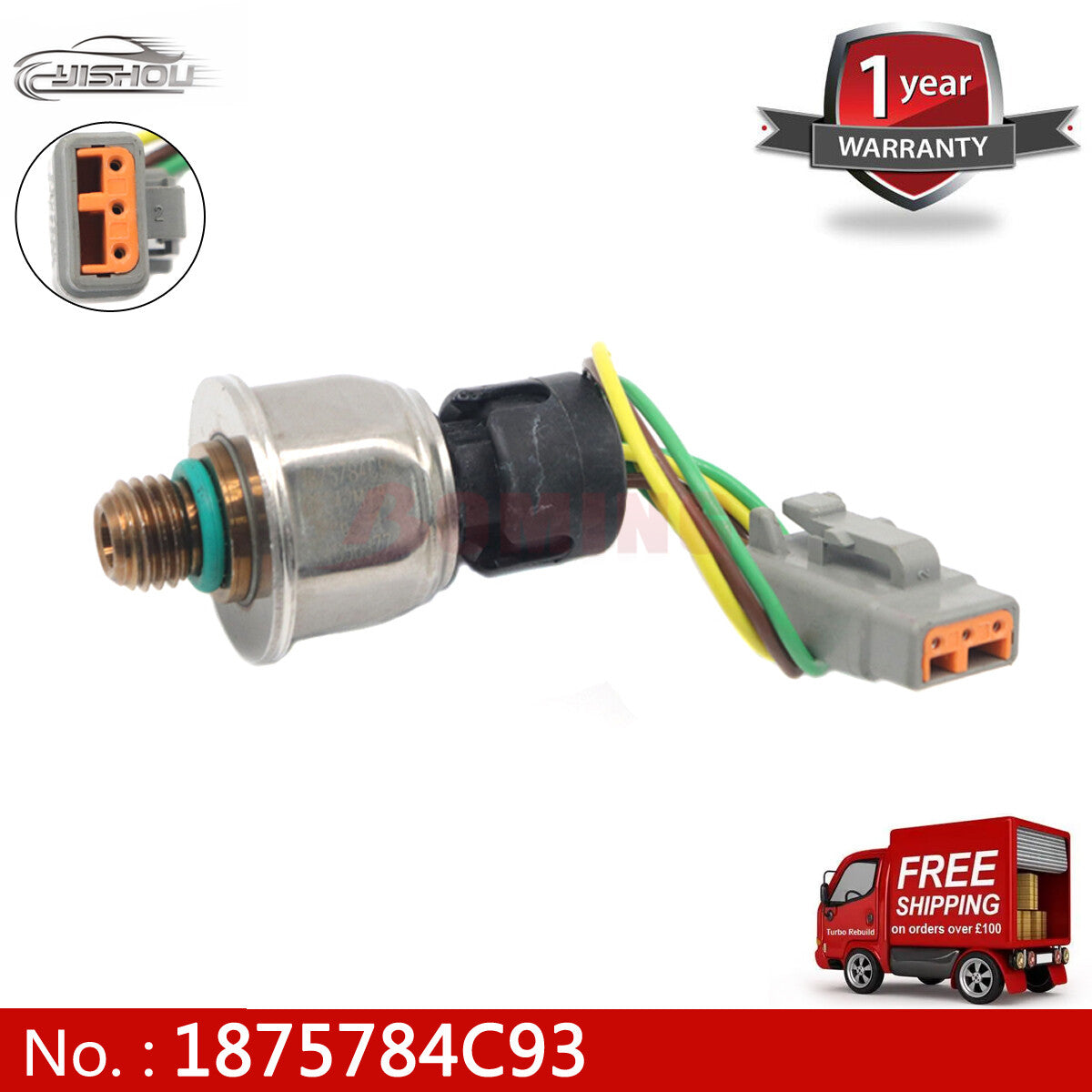 1875784C93 Oil pressure sensor ICP compatible with international for Navistar MAXXFORCE DT 9 10