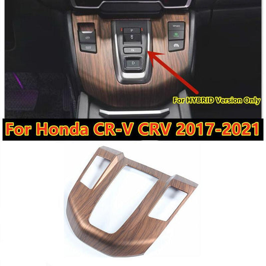 ABS Peach Wood Grain Gear Shift Frame Cover Trim for Honda CRV for CR-V 2020-2022