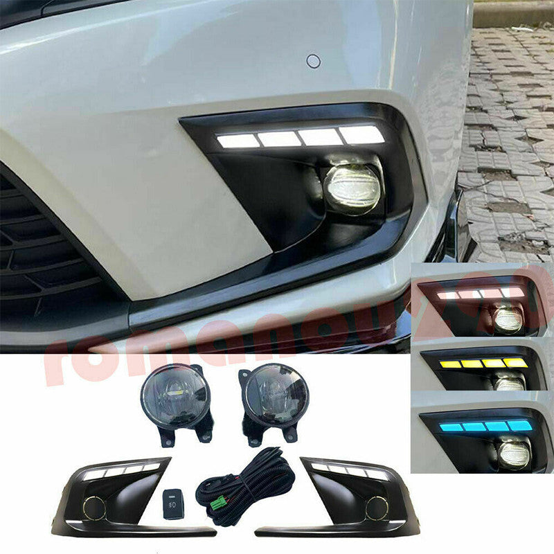 for Honda for Civic 22-23 LED DRL Daytime Running Light Fog Lamp Bumper Turn Signal