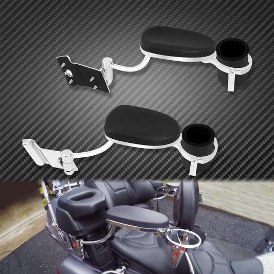 Rear Adjustable Passenger Armrests with Cut Holder Fit Fot for Honda Gold Wing 1800
