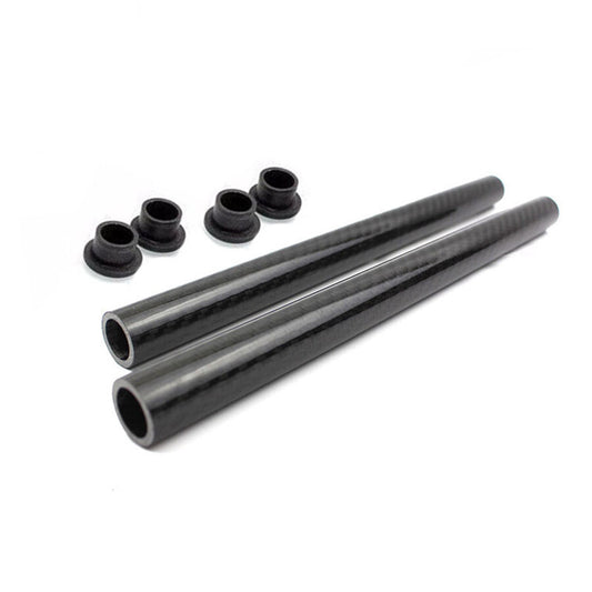 Motorcycle Pair Glossy Carbon Fiber Clip On Handlebar 22mm Handle Bar Grips Tube Q