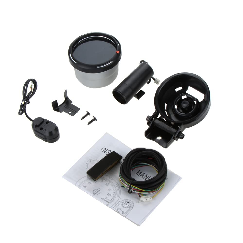3.5-inch 12V Automotive Tachometer 0-11000 RPM + Peak Memory Function