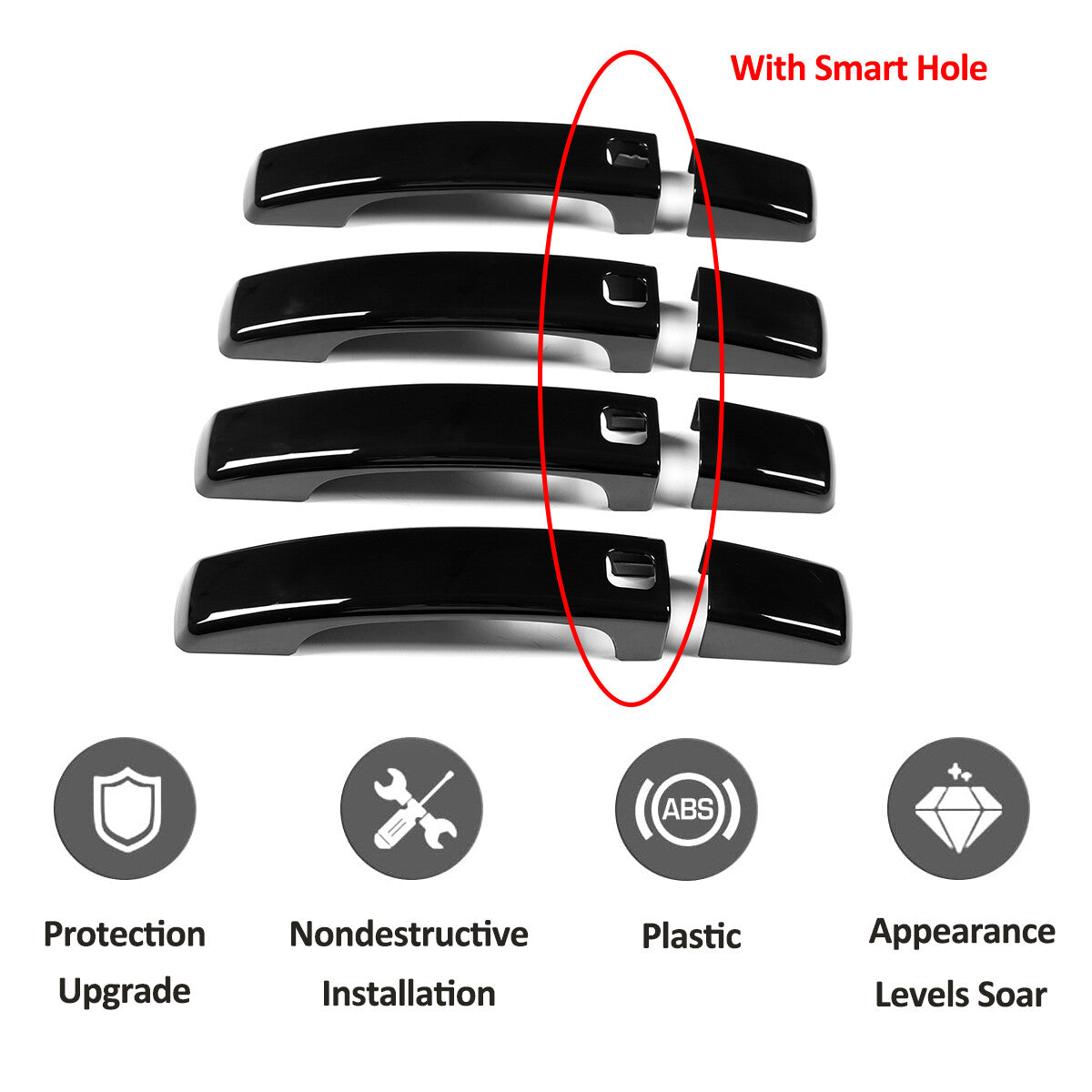 ABS smoked black rear wheel reflector sticker suitable for Mazda MX-5 2016-2023- v