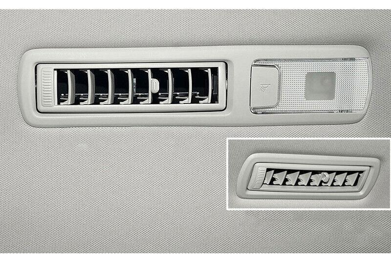 Matte Silver Rear Reading Light Cover Trim 4pcs for Toyota Highlander 2020-2022