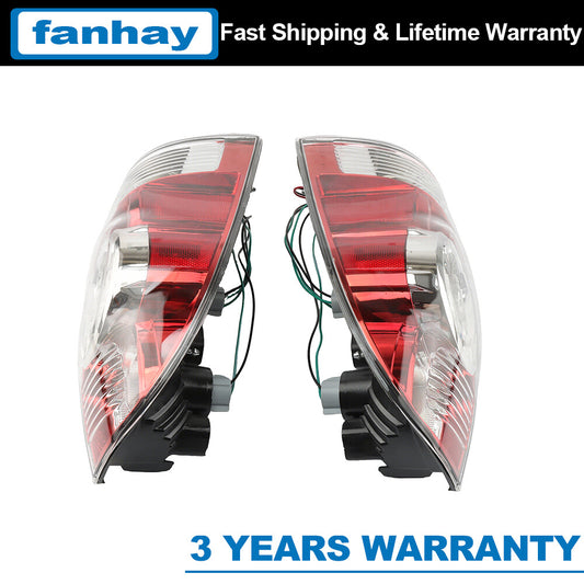 2-piece set for rear left and right taillights and brake lights of for Toyota Tacoma models manufactured between 2005 and 2015.