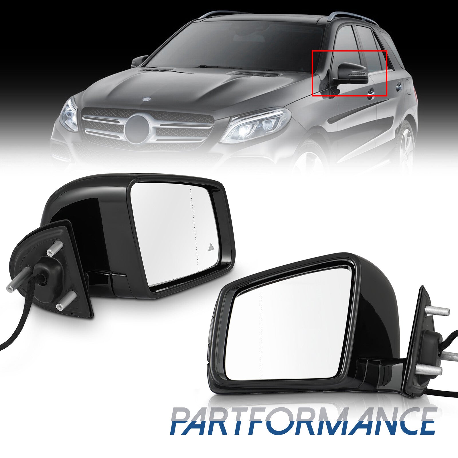 GL Blind Spot 2005 - 2011 New Black & White Product W164 X164 ML