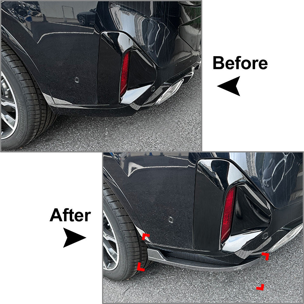 Rear Lip Wrap Angle Corner Spoiler fit for BMW X4 G02 LCI M Sport 2022-23 2022 2023