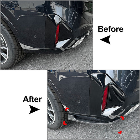 Rear Lip Wrap Angle Corner Spoiler fit for BMW X4 G02 LCI M Sport 2022-23 2022 2023