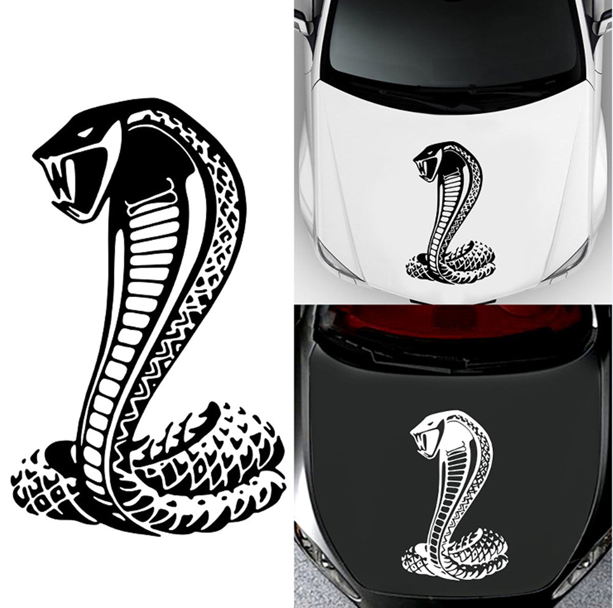 Car Cobra Snake Reptile Stickers Body Hood Vinyl Decals Waterproof Decoration