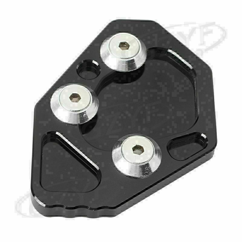 for BMW K1200S/R K1300S/R Black Enlarge Side Stand Kickstand Foot Plate Pad Q