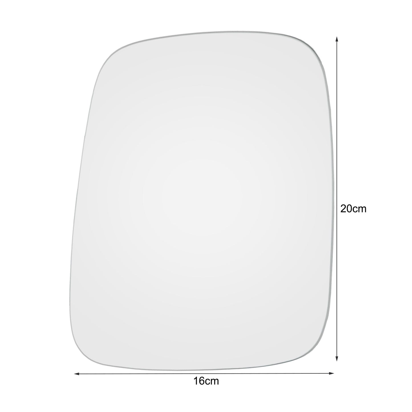 Left Passenger Side Wing Mirror Glass Convex Stick for VW Transporter T4 90 - 03 Q