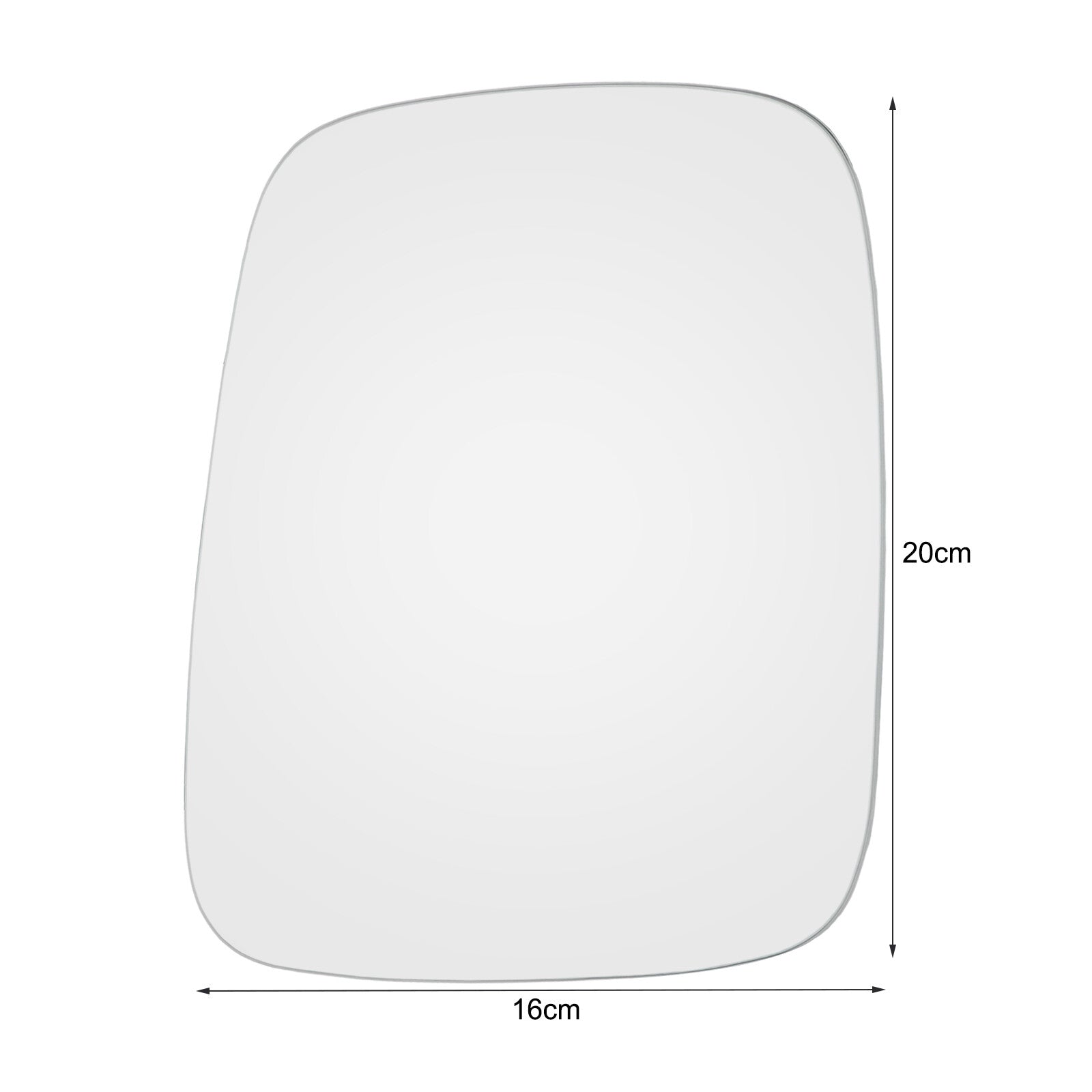 Left Passenger Side Wing Mirror Glass Convex Stick for VW Transporter T4 90 - 03 Q