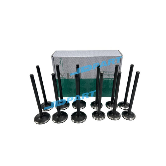 12-piece pack of 6D15 intake and exhaust valves for diesel engines -