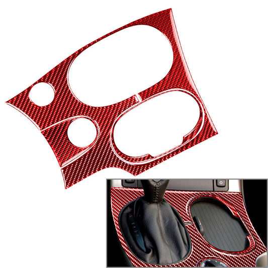 Interior Center Console Gear Shift Panel Trim Red for Chevrolet for Corvette C6 LHD