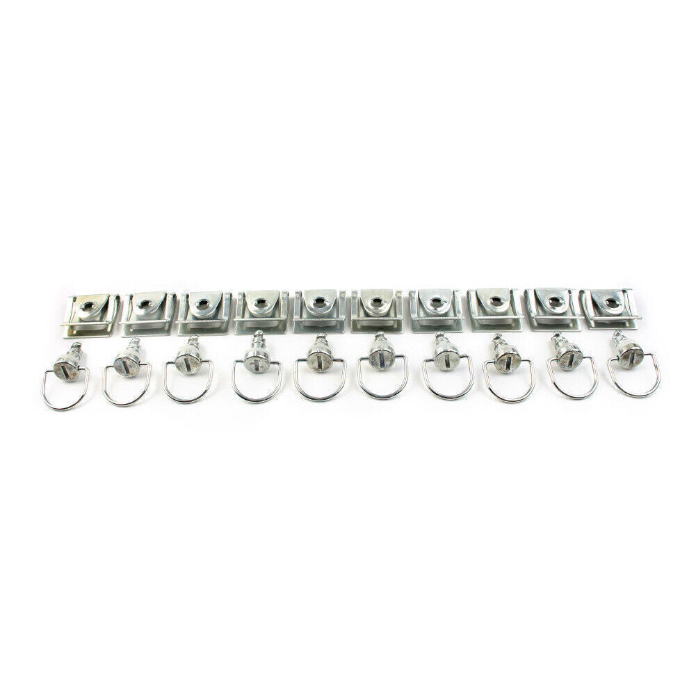 for Honda 10 Sets Race Fasteners Quick Release 1/4 Turn Fairing 15MM D-Ring Bolt