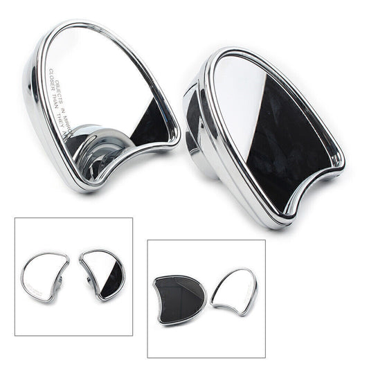 For 96-13 for Harley FLHT FLHX FLHTK 2x Motorcycle Wide Angle Fairing Mount Mirrors Q