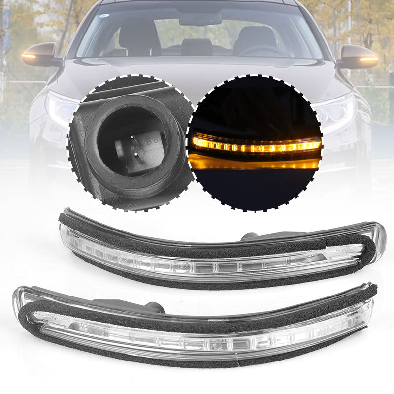 2012-2017 Left Right Wing Mirror LED Turn Signal Light Indicators for KIA Rio
