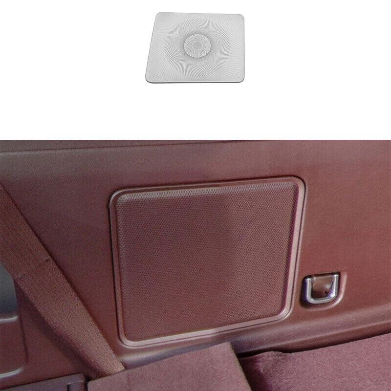 Trunk Speaker Frame Cover Trim 1PCS for Lincoln for Navigator 2018-2021 Silver Steel